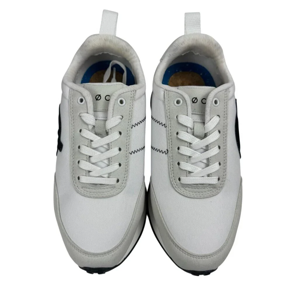 Loci NEW Fusion White Black Sneakers EU 36 / US Women's 6 Designer Vegan Lace Up